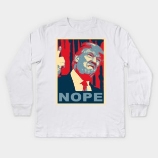 donald trump, obama hope poster Kids Long Sleeve T-Shirt